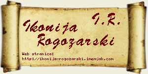 Ikonija Rogožarski vizit kartica